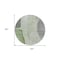 Homeroots 8' Olive Green And Gray Round Abstract Washable Indoor Outdoor Area Rug 582016 - alternate 8