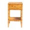 Bali & Pari Ghina Modern and Contemporary Natural Light Mappa Real Burl Wood 1-Drawer Nightstand 249-13920-ZORO - alternate 10