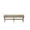 Homeroots 16in Beige And Brown Upholstered Cotton Blend Bench 376185 - alternate 1