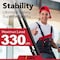 Wrightmaster 23 ft. Portable Aluminum Extension Ladder with Hook and Mobility Wheels, 330 lbs. Load Capacity ZOR-CMB-7 - alternate 9