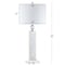 Jonathan Y Bailey 32 in. LED Seashell Table Lamp, White, 2PK JYL4006A-SET2 - alternate 10