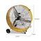 Elexnux Drum Fan, 42 in Blade Dia, 2 Speeds Speeds, 120, 44 in W IR-FAN7803 - alternate 6