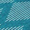 Homeroots 8' Teal Blue And Ivory Round Geometric Washable Indoor Outdoor Area Rug 598624 - alternate 8