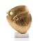 Homeroots 11" Gold And White Aluminum And Marble Fishes Tabletop Sculpture 628147 - alternate 1