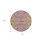 Homeroots 8' Purple And Copper Round Animal Print Washable Indoor Outdoor Area Rug 600704 - alternate 9