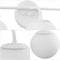 Jonathan Y Louis Parisian Globe 25" 3-Light Metal/Frosted Glass Modern Contemporary LED Vanity Light, White JYL3536D - alternate 11