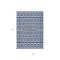 Homeroots 10' X 14' Navy Blue And Ivory Geometric Washable Indoor Outdoor Area Rug 613794 - alternate 9