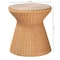 Bali & Pari Nina Bohemian Light Honey Braided Rattan End Table with Glass Tabletop 249-13844-ZORO - alternate 6