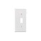 Leviton Wall Plate White 1 gang Thermoplastic Nylon Toggle White 0PSE1-00W - alternate 1