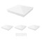 Nuvo Iron 6-in x 6-in Nominal & Undressed Aluminum Ornamental Pyramid White Post Cap, 4PK PCP14LN-WEC-IP4 - alternate 1