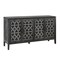 Homeroots 65" Charcoal Distressed Wood Sideboard with Four Doors 568410 - alternate 9