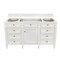James Martin Vanities Vanity, without top, Bright White, 59.8 in W x 22.9 in D,  655-V60S-M-BW - alternate 1
