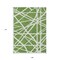 Homeroots 9' X 12' Green And Ivory Geometric Washable Indoor Outdoor Area Rug 600448 - alternate 9