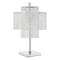 Homeroots 22" Silver Metal Four Light Square Table Lamp LED With Clear Crystal Novelty Shade 558370 - alternate 8