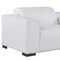 Homeroots 179" White Top Grain Leather Reclining Metal USB Sofa 720322 - alternate 8
