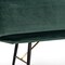 Homeroots 53in Green And Dark Brown Upholstered Velvet Dining bench 473161 - alternate 5