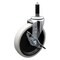 Service Caster 5 Inch Thermoplastic Rubber Wheel 7/8 Inch Expanding Stem Caster with Brake SCC-EX05S510-TPRS-SLB-78 - alternate 1