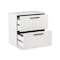 Homeroots 30" White Wood Two Drawers Filing Cabinet 568311 - alternate 9