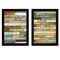 Homeroots Set Of Two Today is a New Day Faux Wood Slat Black Framed Print Wall Art, 2PK 405741 - alternate 1