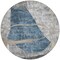 Homeroots 8' Blue Gray And Charcoal Round Abstract Washable Indoor Outdoor Area Rug 587574 - alternate 7