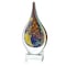 Homeroots 12" Blue and Yellow Murano Glass Modern Abstract Tabletop Sculpture 376082 - alternate 8