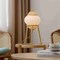 Vidalite Hikari Tripod table Lamp with Woven Bamboo & White Fabric Shade, Japanese Boho Chic Style CE1009198 - alternate 7