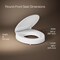 Kohler Hyten Slow Close Round White Plastic Toilet Seat 25876-0 - alternate 9