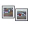 Homeroots Set of Two Gray Green And Yellow Wood Square Framed Art, 2PK 516380 - alternate 5