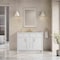 James Martin Vanities Bellshire 48" Single Vanity, Bright White w/ 3 CM Ethereal Noctis Silestone Top 660-V48-BW-3ENC - alternate 8