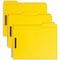 Zoro Select Pressboard Folder, 2 Fastener, Yellow, PK50 12940 - alternate 1
