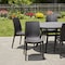 Homeroots Set of Four Brown Heavy Duty Plastic Outdoor Stacking Dining Chairs, 4PK 565255 - alternate 6