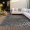 Homeroots 5' X 8' Charcoal Brown And Copper Abstract Washable Indoor Outdoor Area Rug 596783 - alternate 8
