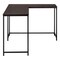 Homeroots 58" Espresso and Black L Shape Computer Desk 489984 - alternate 8