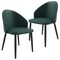Leisuremod Paradiso Collection Modern Dining Seat in Green, 2PK PC50G2 - alternate 1