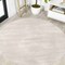Jonathan Y Haze Solid Low-Pile Ivory 5 ft Round Area Rug SEU100D-5R - alternate 1