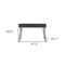Homeroots 47" Gray and Black Computer Desk With Two Drawers 403814 - alternate 5