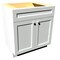 Rigel Cabinetry Kitchen Sink Base Cabinet, 30 in W, 2-Door, Raw Maple, Solid Wood RTA - 806187 - alternate 1