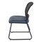Office Star Products ProGrid Titanium & Black Visitors Chair, Sled Base, Dillon Blue 86725R-R105 - alternate 5