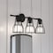 Vaxcel Clybourn 3 Light Bronze Adjustable Wire Cage Bathroom Vanity Fixture W0313 - alternate 1