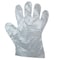 Safety Zone Polyethylene Powder Free Gloves - Clear, XL - Case of 1000 GDPE-XL - alternate 1