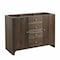 James Martin Vanities Gracyn 48 in. Single Vanity, Sable, w/ 3 CM Victorian Silver Quartz Top D125-V48-SBL-3VSL - alternate 6