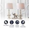 Jonathan Y Genie 28.5" Glass LED Table Lamp, Mercury Silver, 2PK JYL1061D-SET2 - alternate 11