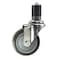 Service Caster 4'' Thermoplastic Rubber Wheel Swivel 1-3/4'' Expanding Stem Caster SCC-EX20S414-TPRB-134 - alternate 1