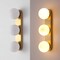 Jonathan Y Knox 23.3 in. 3-Light Mid-Century Modern Metal and Frosted Glass Globe LED Vanity Light, Brass Gold JYL9567A - alternate 11