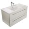 Cutler Silhouette Collection 36 in Wall Mount Bathroom Vanity - 2 Drawers With Top, White Chocolate FV-W/CHOCOLATE36 - alternate 6