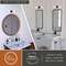 Vaxcel Levitt 2 Light Black Industrial Bathroom Vanity Wall Fixture with Clear Tube Glass W0439 - alternate 9