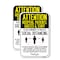 Signmission Attention Hospital Patients Guests & Staff Practice Soc, 12'' X 18'', Heavy Gauge Aluminum, 2PK A-1218-2PACK-25400 - alternate 1