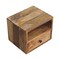 Homeroots 12" Brown Solid Wood One Drawer Floating Nightstand 712846 - alternate 10