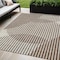 Homeroots 5' X 8' Brown And Beige Geometric Washable Indoor Outdoor Area Rug 597608 - alternate 1