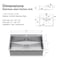 Wrightmaster 33 in. Drop-in Single Bowl 18-Gauge Stainless Kitchen Sink w/Accessories and Gently Rounded Corners ZOR-TS3322-SS - alternate 4